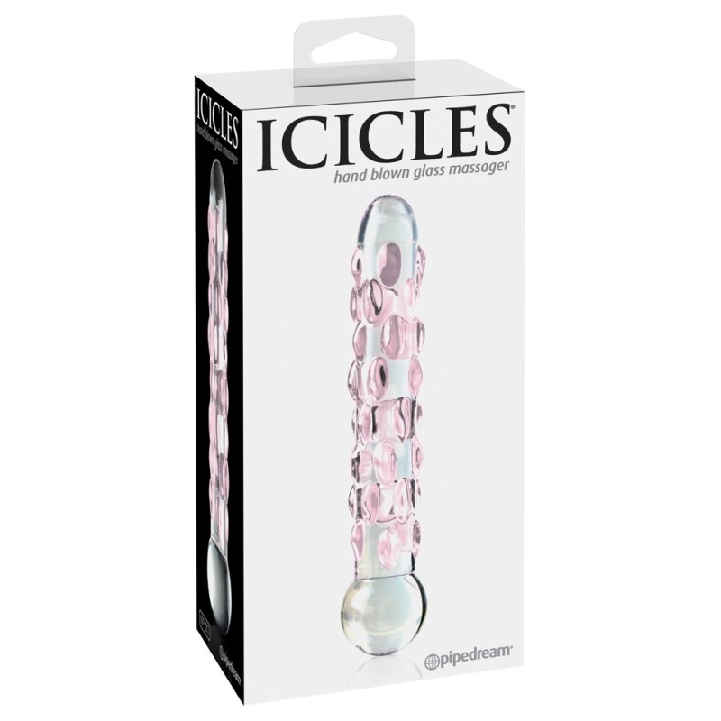 Icicles - Ekskluzywne Szklane Dildo Z Wypustkami